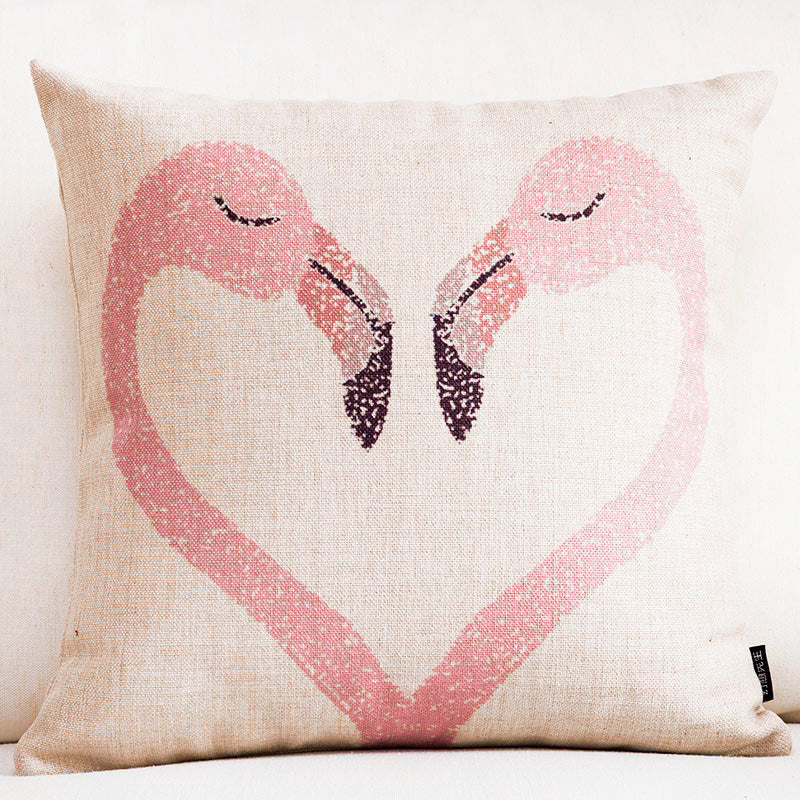 Nordic Office Cotton and Linen Pillowcase