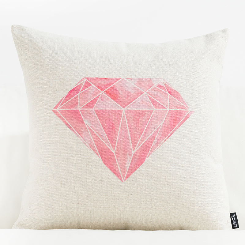 Nordic Office Cotton and Linen Pillowcase