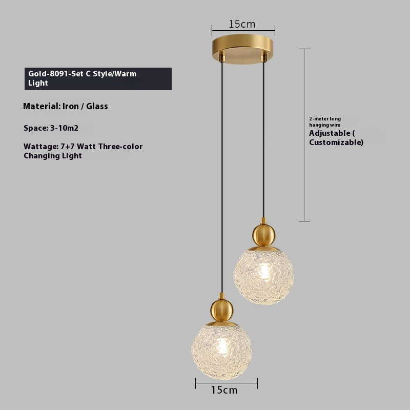 Hanging Line Lamp Bedside Dining Room Lamps Simple Modern