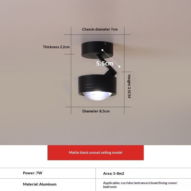 Entrance Wall-washing Surface-mounted Spotlights Sunset-red Commercial Corridor And Hallway Ambient Ceiling Lights