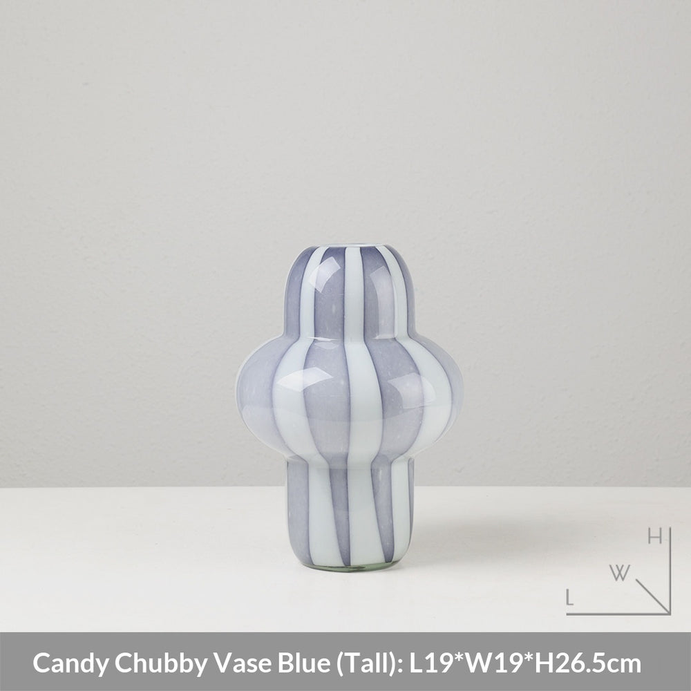 Creative Living Room Decor A Stained-glass Vase For Flower Arrangements