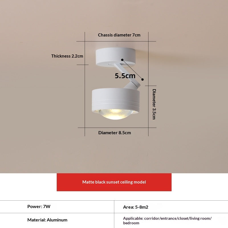 Entrance Wall-washing Surface-mounted Spotlights Sunset-red Commercial Corridor And Hallway Ambient Ceiling Lights