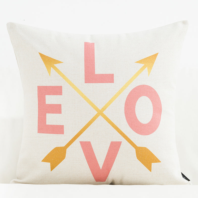 Nordic Office Cotton and Linen Pillowcase