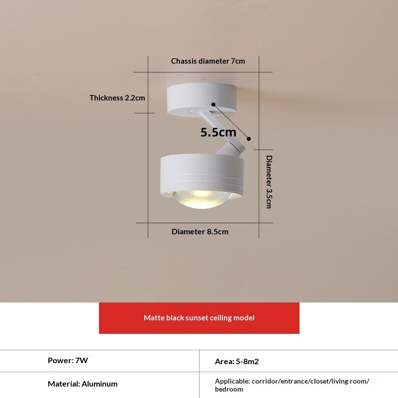 Entrance Wall-washing Surface-mounted Spotlights Sunset-red Commercial Corridor And Hallway Ambient Ceiling Lights