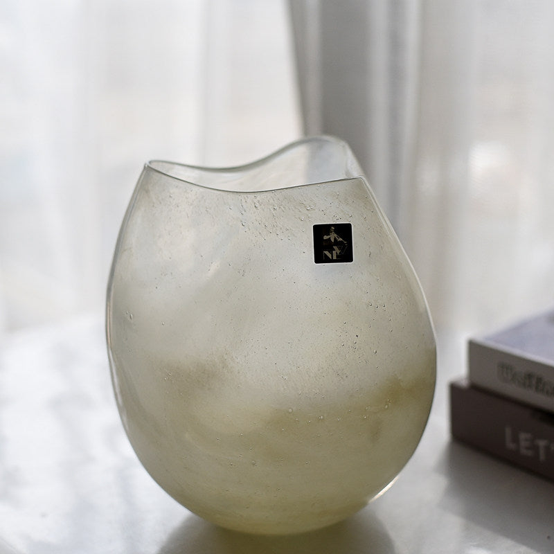 Handmade Glass Vase Ornament For Living Room Flower Arrangements