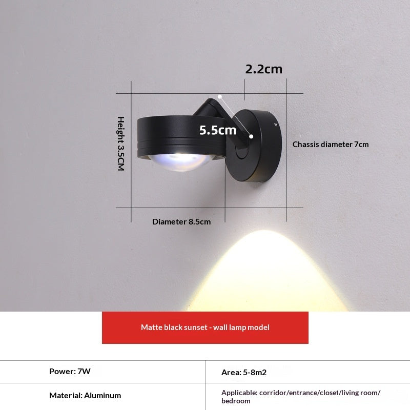 Entrance Wall-washing Surface-mounted Spotlights Sunset-red Commercial Corridor And Hallway Ambient Ceiling Lights