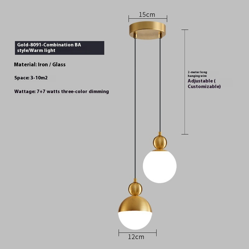 Hanging Line Lamp Bedside Dining Room Lamps Simple Modern