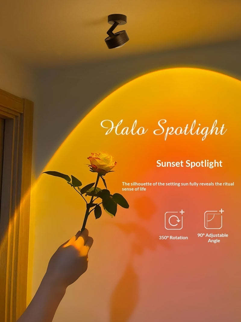Entrance Wall-washing Surface-mounted Spotlights Sunset-red Commercial Corridor And Hallway Ambient Ceiling Lights