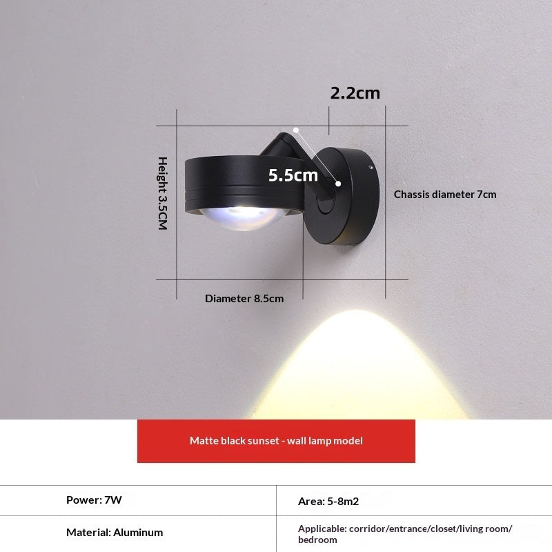 Entrance Wall-washing Surface-mounted Spotlights Sunset-red Commercial Corridor And Hallway Ambient Ceiling Lights