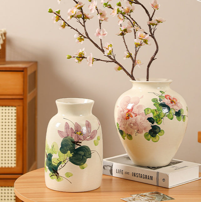 Chinese Ceramic Vase For Living Room Flower Arrangements And Decor