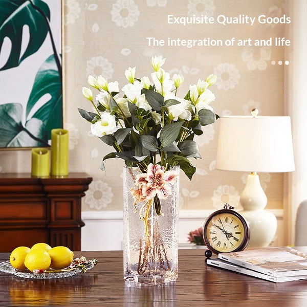 Enamel-colored Glass Vase Ornament For Flower Arrangements