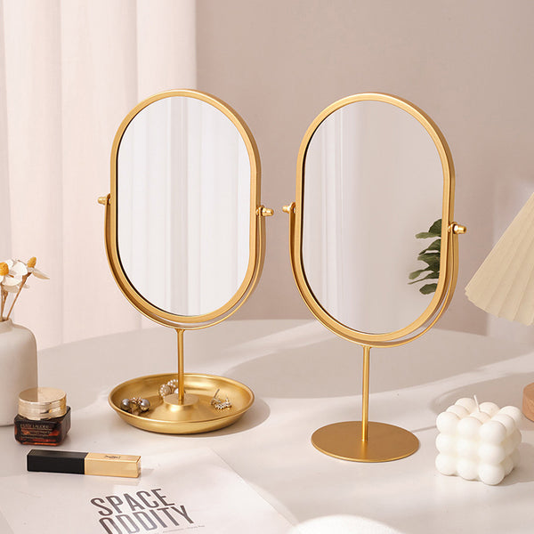 Household High-value Dressing Table Bedroom Desktop Makeup Mirror Lightweight
