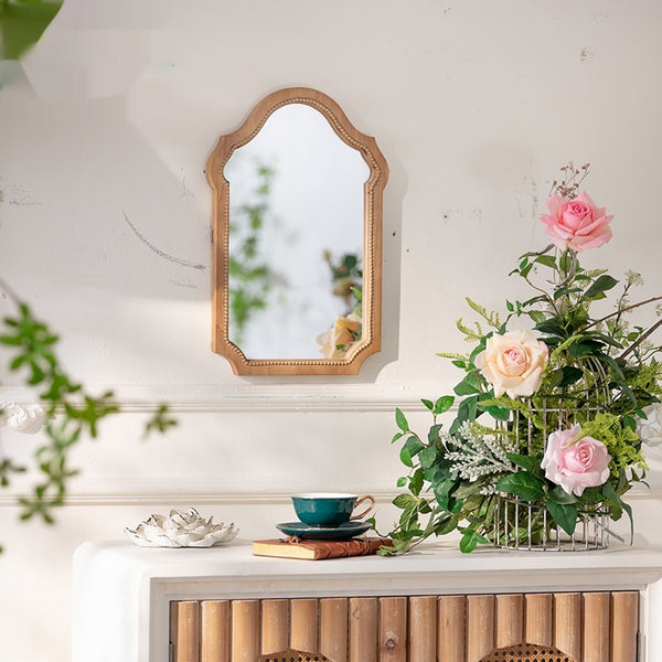 Vintage Solid Wood Wall Decor Mirror