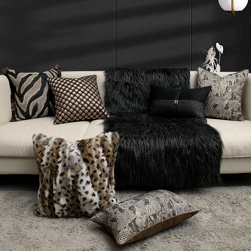 Sample-room Set Of Modern Luxury Sofa Throw Pillows